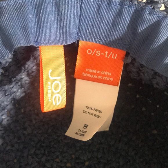 “JOE FRESH” Blue Straw Ladies Hat . - Picture 5 of 6